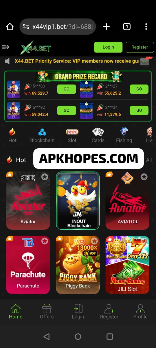 x44 bet game apk